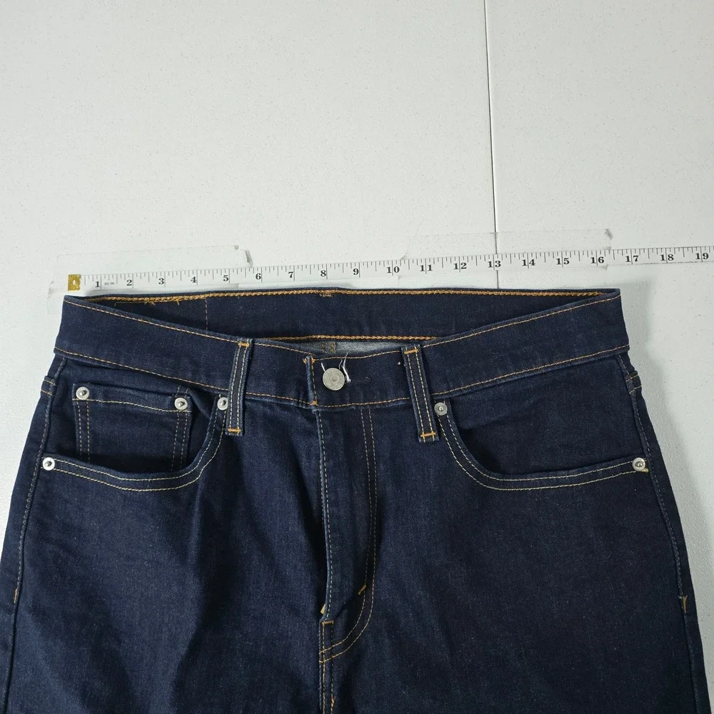 Levis 512 Slim Taper Jeans Mens 32x32 Dark Indigo Blue‎ Stretch Denim 28833-0280